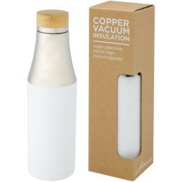 Hulan miedziana, próżniowo izolowana butelka o pojemności 540 ml z bambusową pokrywką biały (10066701)