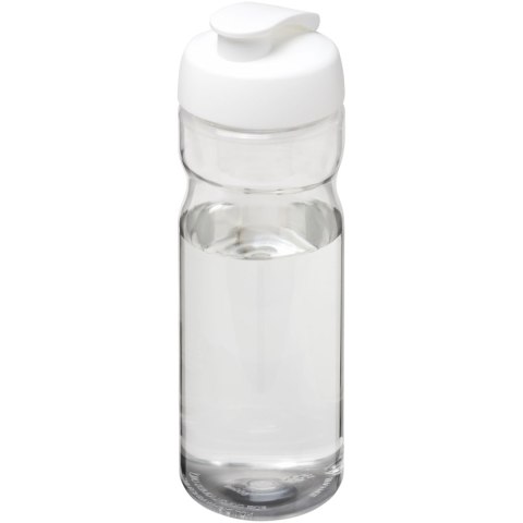 Bidon H2O Active® Base Tritan™ o pojemności 650 ml z klapką przezroczysty bezbarwny, biały (21043615)