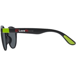 Okrągłe, modne okulary przeciwsłoneczne Steven zielony limonkowowy (12700663)