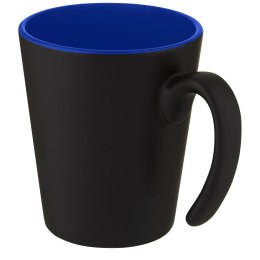 Kubek ceramiczny Oli o pojemności 360 ml z uchwytem niebieski, czarny (10068752)