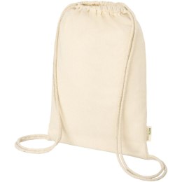 Plecak ściągany sznurkiem Orissa z bawełny organicznej z certyfikatem GOTS o gramaturze 140 g/m² natural (12061206)