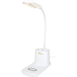 Bright lampa biurkowa i organizer z ładowarką bezprzewodową biały (12424901)