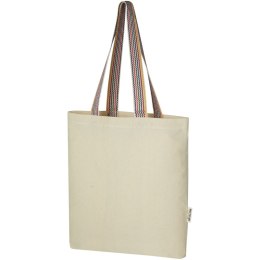 Rainbow torba na zakupy o pojemności 5 l z bawełny z recyklingu o gramaturze 180 g/m² piasek pustyni (12064206)