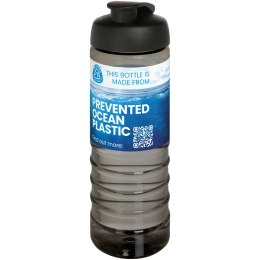 H2O Active® Eco Treble bidon z otwieraną pokrywką o pojemności 750 ml ciemnografitowy, czarny (21047900)