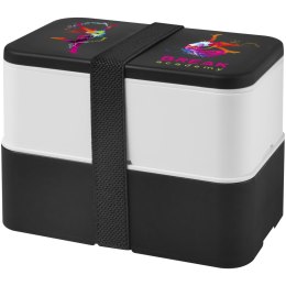 MIYO dwupoziomowe pudełko na lunch czarny, biały, czarny (21047003)