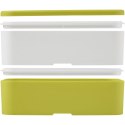 MIYO dwupoziomowe pudełko na lunch limonka, biały, biały (22040163)