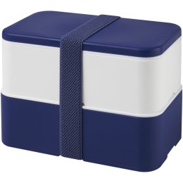 MIYO dwupoziomowe pudełko na lunch niebieski, biały, niebieski (21047000)