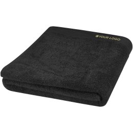 Riley bawełniany ręcznik kąpielowy o gramaturze 550 g/m² i wymiarach 100 x 180 cm czarny (11700790)