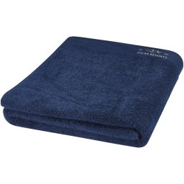 Riley bawełniany ręcznik kąpielowy o gramaturze 550 g/m² i wymiarach 100 x 180 cm granatowy (11700755)